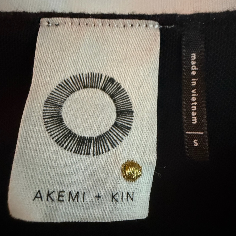 Anthropologie Akemi + Kin Tegan Dress S Black Sheath Shimmery. - Picture 5 of 5